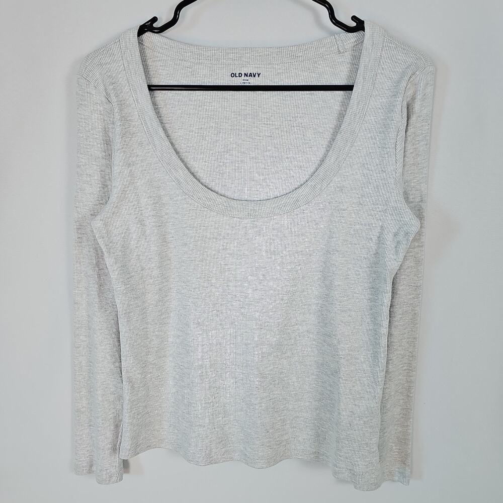 Old Navy Womens Sz. XL Petite,Ribbed Knit/V-neck/Long Sleeve Shirt/3-Pack Bundle